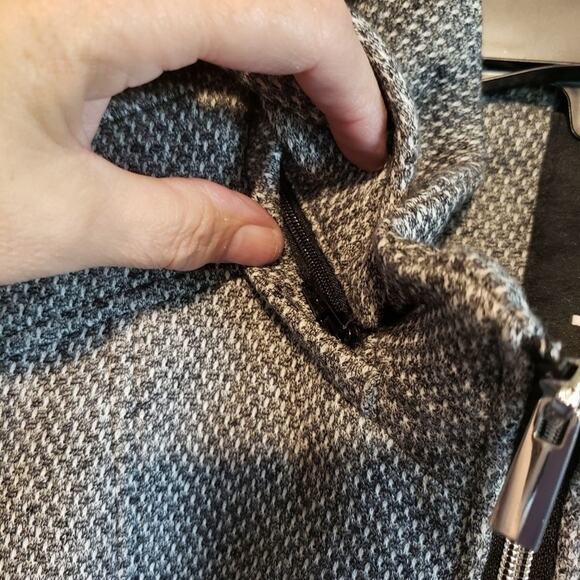 NEW, D.e.t.a.i.l.s Int tweed removable hood, pea coat jacket XL - Picture 6 of 11